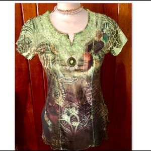 BOHO BEADED JEWEL TOP